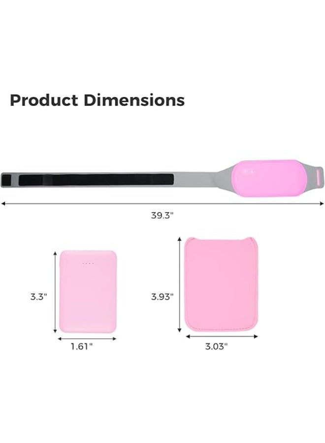 وسادة تدفئة محمولة وقابلة للارتداء للنساء والفتيات – 3 مستويات حرارة – لتخفيف تقلصات الدورة وآلام الظهر - Image 3