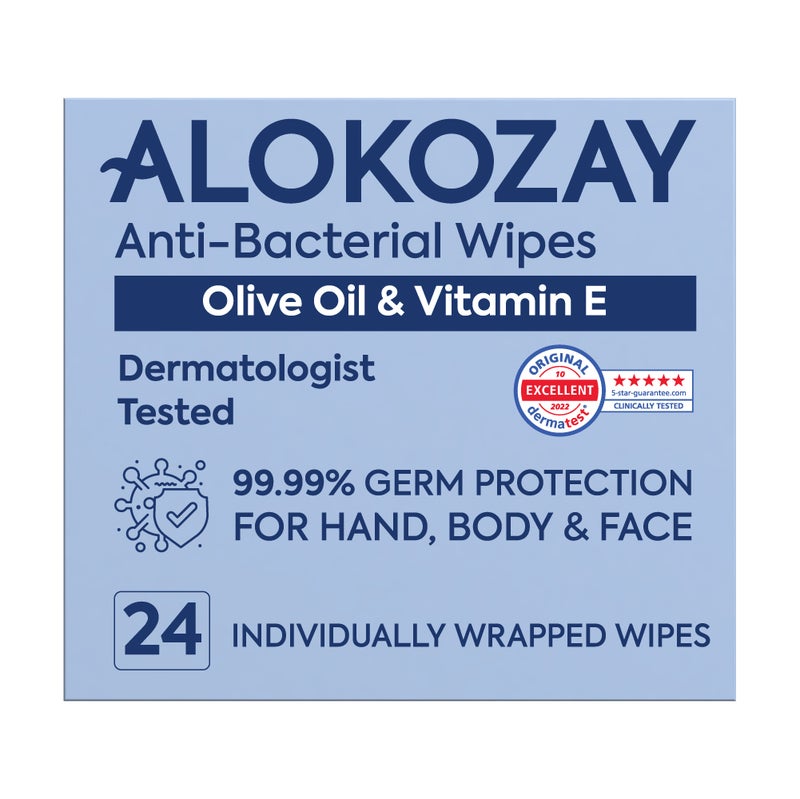 Alokozay مناديل مضادة للبكتيريا 24 ورقة - Image 3
