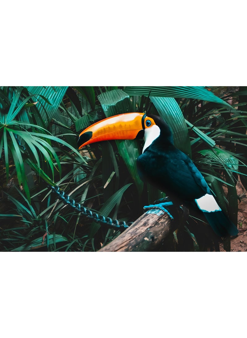 Anna 1000 piece puzzle, toucan puzzle, colorful jungle bird puzzle, vibrant home decoration, family leisure activity game, thick and durable puzzle for adults and teenagers - Image 1
