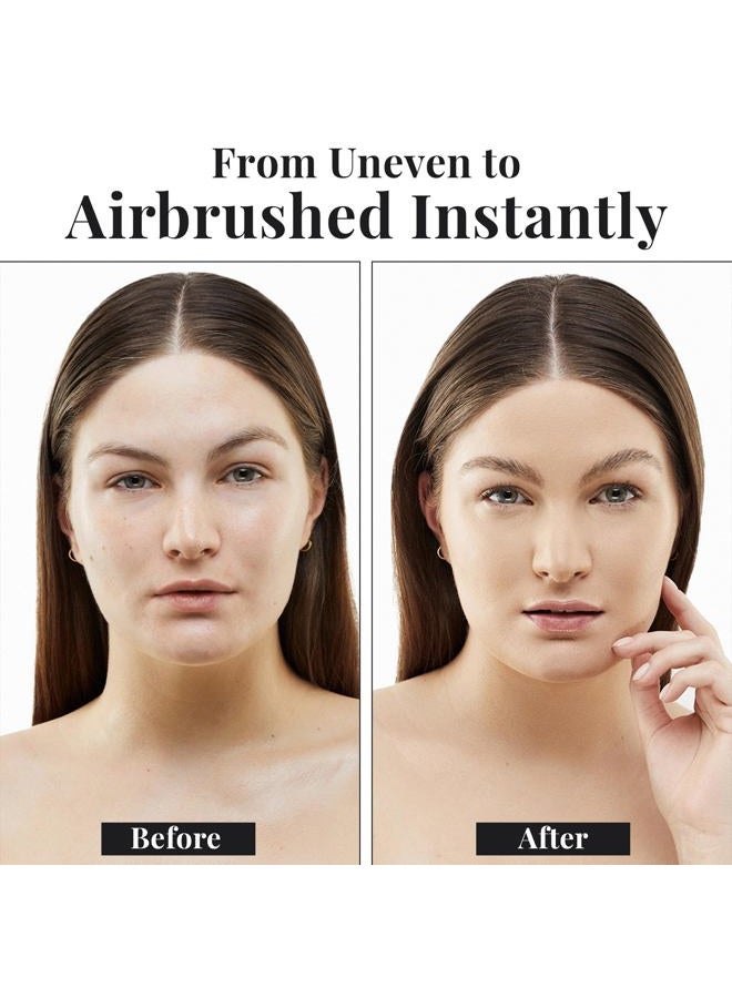 Jerome Alexander MagicMinerals AirBrush Foundation – 2pc Set with Airbrush Foundation and Kabuki Brush - Spray Makeup with Anti-aging Ingredients for Smooth Radiant Skin (Bright Medium) - Image 4