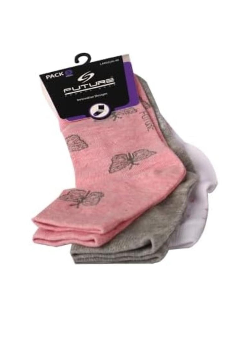 Future Future Socks Low cut for women Pack of  3 size 36-40 Multicolor  - Image 1