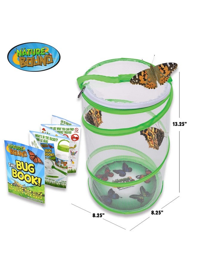 Nature Bound Nature Bound, Butterfly Growing Kit, With Voucher To Redeem Caterpillars Later, For Home Or School Use, Green Pop-Up Cage 13-Inches Tall, For Boys & Girls Ages 6+ - Image 2