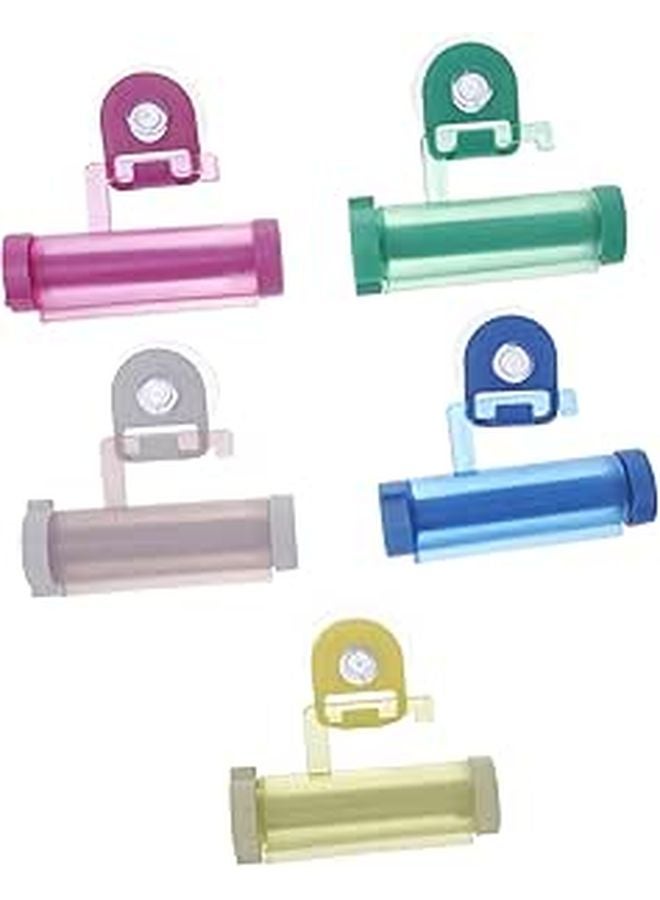 Multifunctional Toothpaste Squeezer And Facial Cream Extruder Set Of 5 Random Color - Image 1