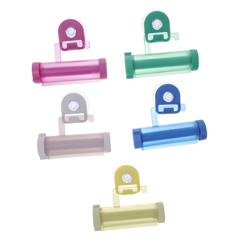 Multifunctional Toothpaste Squeezer And Facial Cream Extruder Set Of 5 Random Color - Image 2