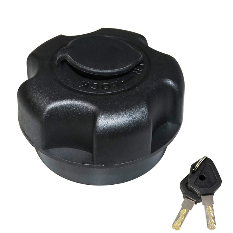 RERPRO UTV Fuel Gas Cap Tank with Lock for Polaris RZR Ranger 900 1000 XP PRO XP Sportsman AntiTheft Boat UTV Locking Gas Cap Replace for 5433687 5435534 5450389 5439075 Black with 2 Keys