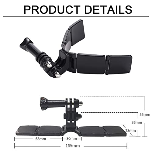 WLPREOE Helmet Chin Mount for GoPro, Adhesive Chin Mount Fit for Full Face Motorcycle Helmet, Immersive POV Recording, Compatible With GoPro Hero 13 12 11 10 9 8 Camera, Helmets Accessories Gear For Man Women - Image 4