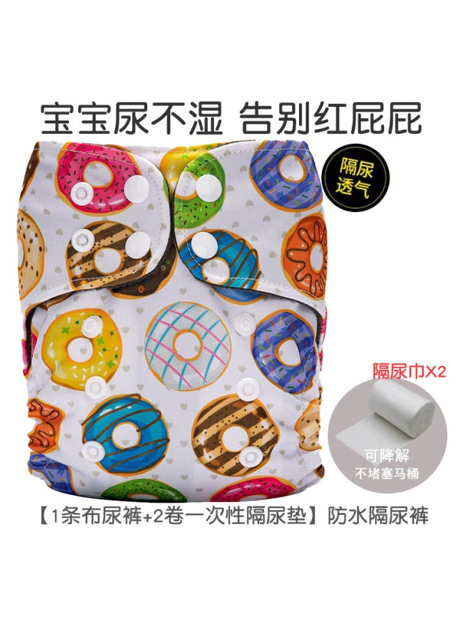 Newborn Baby Diaper Pants Polar Fleece Urine Ring Breathable Washable Baby Training Pants Waterproof Leak-proof Pants