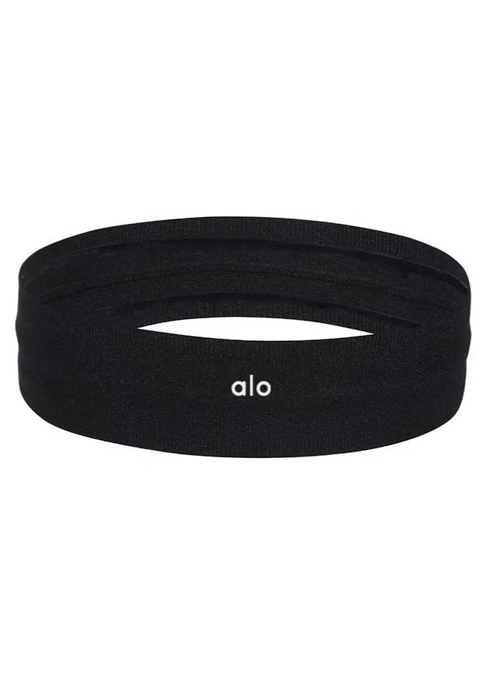 alo 4-Piece Alo Yoga Headband Elastic Exercise Headband Fitness Outdoor Sports Non-Slip Adhesive Headband - Image 3