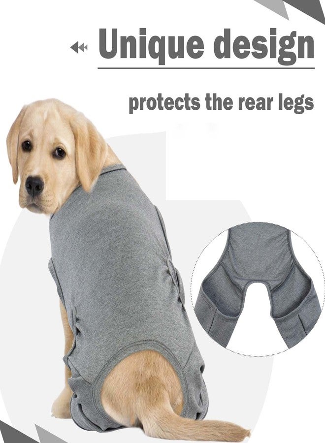 ROZKITCH Dog Leg Sleeve to Stop Licking for Rear Right Left Leg, Pet Prevent Licking Wound Elbow Protector, Leg Protectors Licking for Sprain ACL CCL Arthritis Joint Care Grey S - Image 5