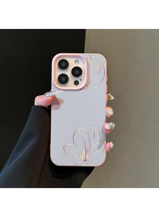 Temu Stylish iPhone case with a raised floral design, offering complete protection with an elegant design that is shock and scratch resistant. Compatible with iPhone 15 Pro Max.