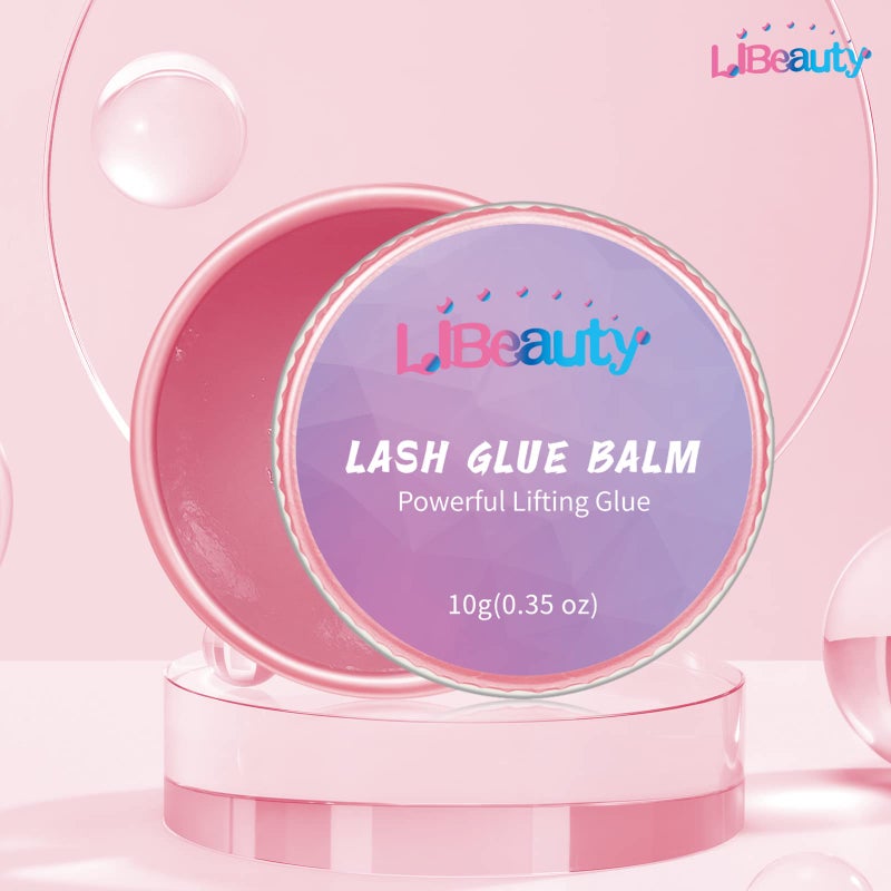 Libeauty Lash Lift Glue Balm Lash Lift Adhesive Strong Sticky Fruit Flavor Eyelash & Eyebrow Perm Glue Balm Brow Lamination Gel - Image 2