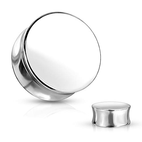 Pierced Owl Solid Stainless Steel Saddle Plug Gauges, Sold As Pair (16mm (5/8")) - Image 2