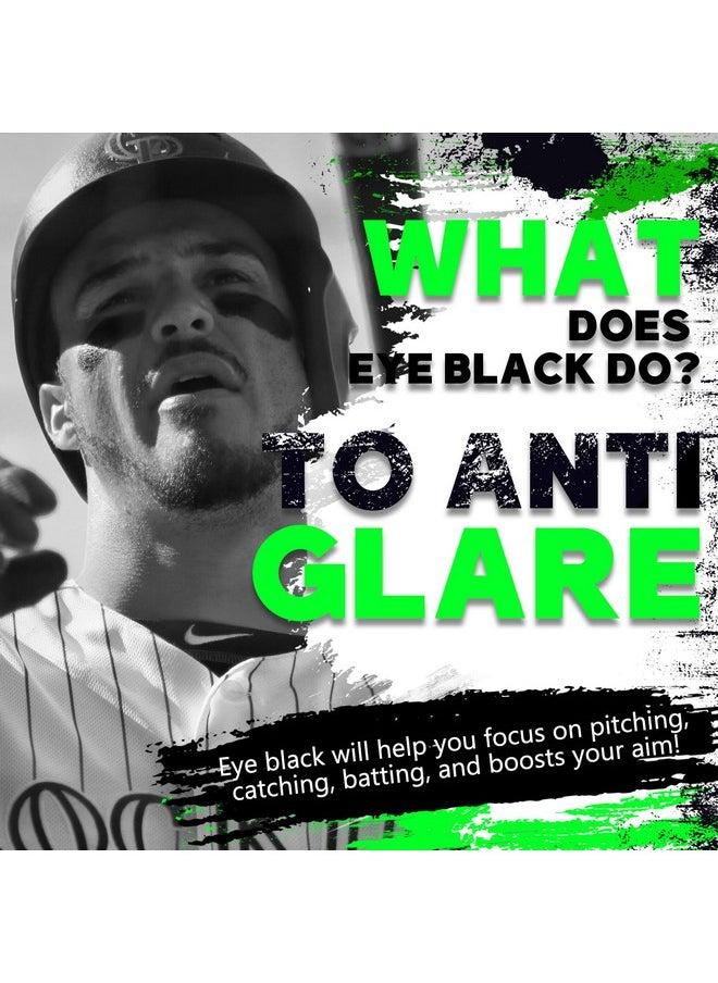 DELISOUL - Eye Black Stick,Anti-Glare Eye Black For Baseball Softball Football Hockey Lacrosse,Sweat-Proof Eye Black Grease Paint For Adults Kids,Smooth & Long Lasting,Rich Full Coverage Color,.67 Oz - Image 1
