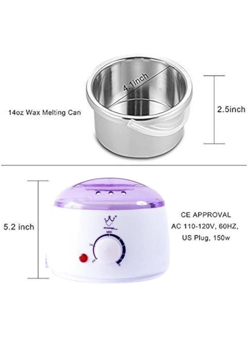 كونسونج بيوتي جهاز تسخين الشمع لإزالة الشعر الاحترافي، جهاز تسخين الشمع الساخن، جهاز تسخين الشمع لإزالة الشعر، جهاز تسخين الشمع للتحكم في درجة الحرارة 500 سم مكعب - Image 3