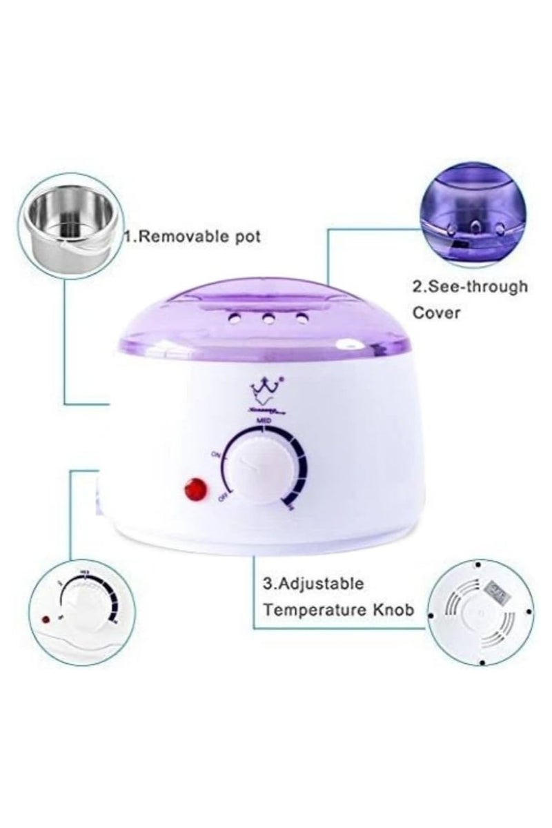 كونسونج بيوتي جهاز تسخين الشمع لإزالة الشعر الاحترافي، جهاز تسخين الشمع الساخن، جهاز تسخين الشمع لإزالة الشعر، جهاز تسخين الشمع للتحكم في درجة الحرارة 500 سم مكعب - Image 4