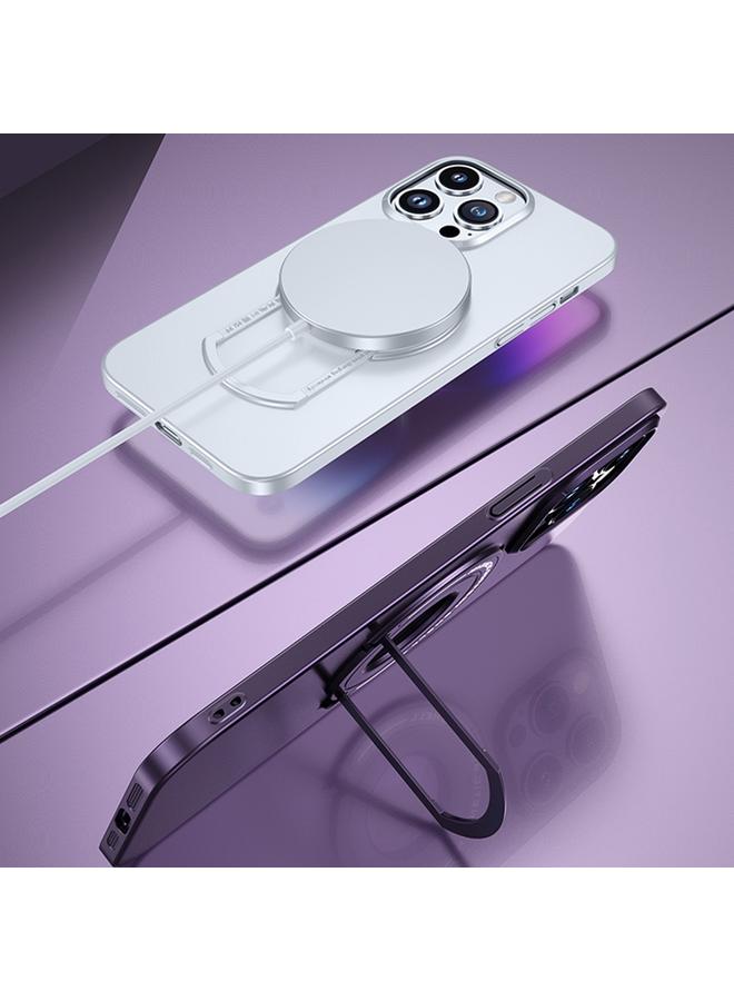 اس-توب حافظة لهاتف iPhone 13 Pro Max من Magsafe المغناطيسي غير اللامع مع حامل عربة - Image 3