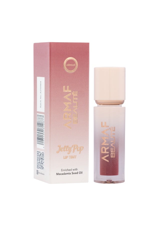 Armaf Beaute Jelly Pop Lip Tint Rose Memoir, 3ml – Juicy Water-Gel Lip Stain for Natural Color – Lightweight, Long-Lasting & Hydrating Tint for Soft, Glossy Lips - Image 2