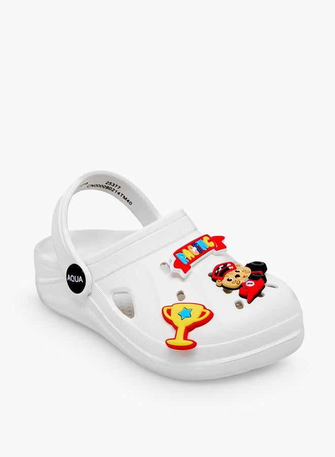 Aqua Boys Racing Jibbitz Clogs - Image 2