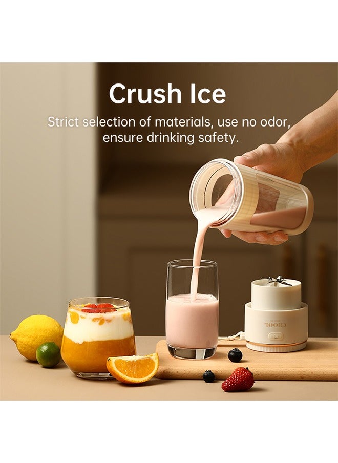 Ceool - Portable Blender, Personal Blender for Shakes and Smoothies, Mini Blender Bottle USB Rechargeable, Portable Juicer Cup with 10 Blades and Removable Straw for Kitchen, Gym, Office - Image 1