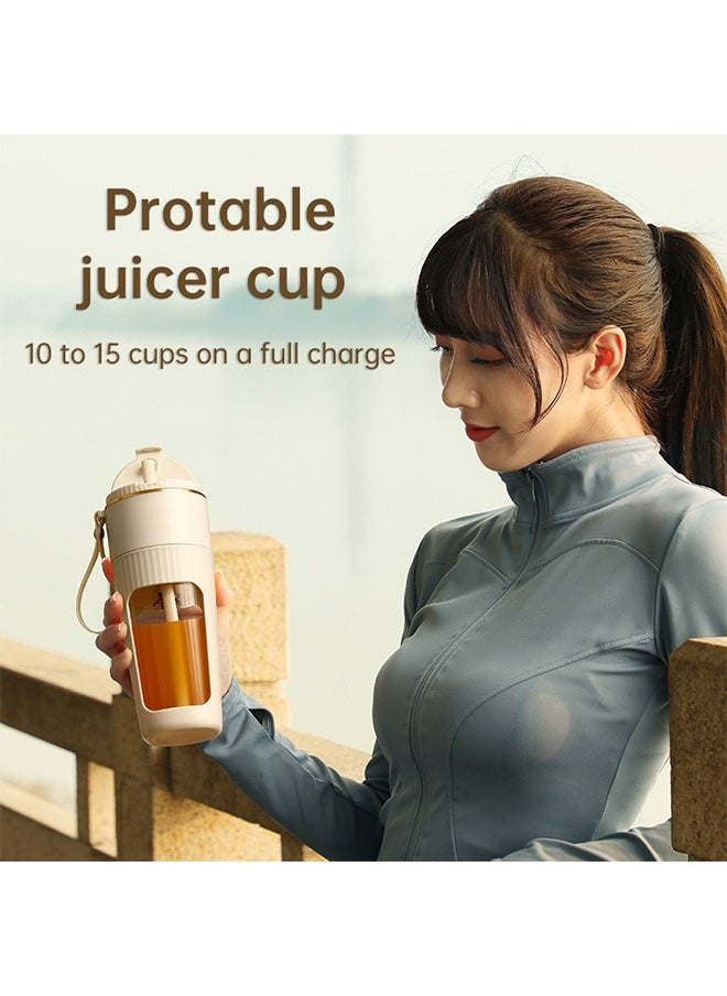 Ceool - Portable Blender, Personal Blender for Shakes and Smoothies, Mini Blender Bottle USB Rechargeable, Portable Juicer Cup with 10 Blades and Removable Straw for Kitchen, Gym, Office - Image 1