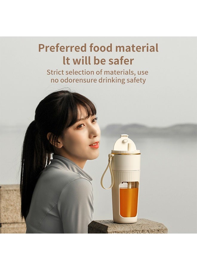 Ceool - Portable Blender, Personal Blender for Shakes and Smoothies, Mini Blender Bottle USB Rechargeable, Portable Juicer Cup with 10 Blades and Removable Straw for Kitchen, Gym, Office - Image 1