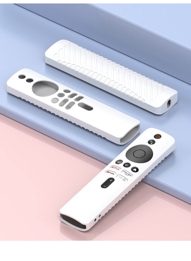 Excefore Silicone Case for for Xiaomi Mi Box 4K TV, Silicone Protective Case for Xiaomi Mi Box 4K TV Remote, 2nd Gen Stick Remote Control Anti Slip Silicone Protective Skin Cover with Lanyard, White  - Image 4