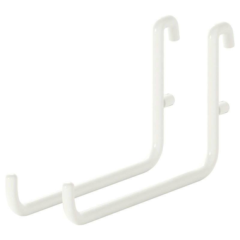 Skadis Pegboard Hooks, White Powder-Coated Steel, Pack of 2 - Image 1