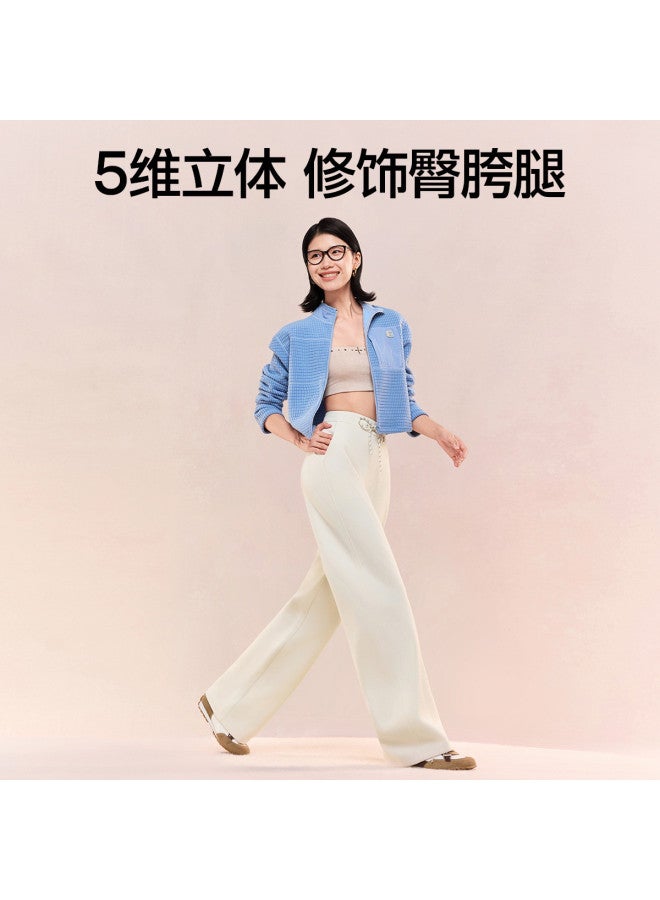 SIINSIIN Curved Knife Joggers Fleece Pants Women'S Winter 2025 New Fashion Straight Leg Banana Pants Loose Sports Casual Pants - Image 3