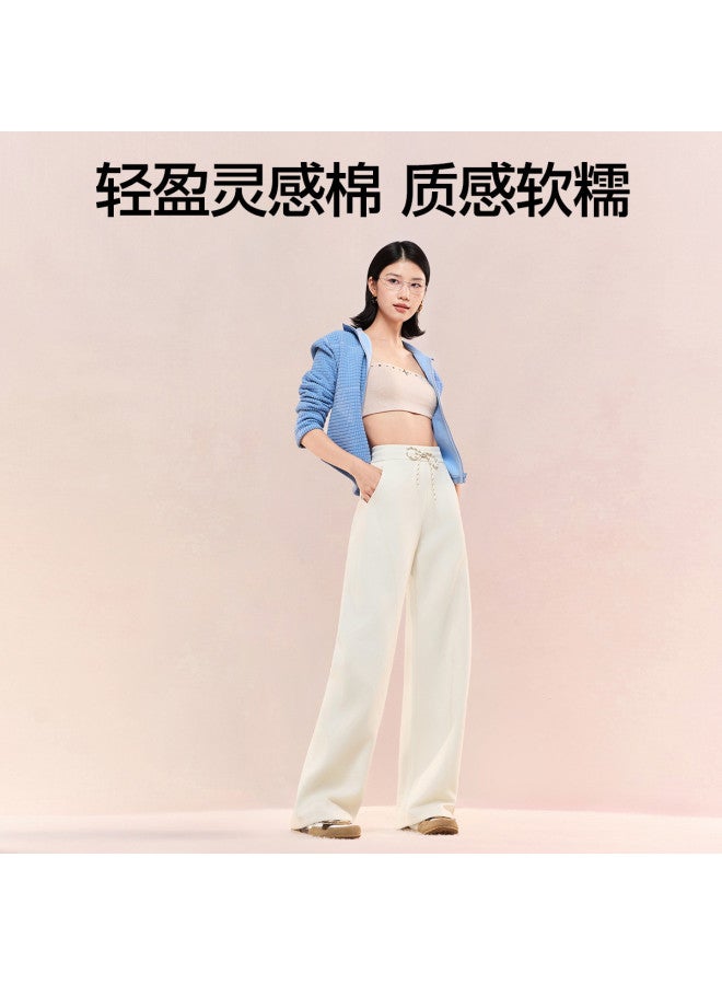 SIINSIIN Curved Knife Joggers Fleece Pants Women'S Winter 2025 New Fashion Straight Leg Banana Pants Loose Sports Casual Pants - Image 4