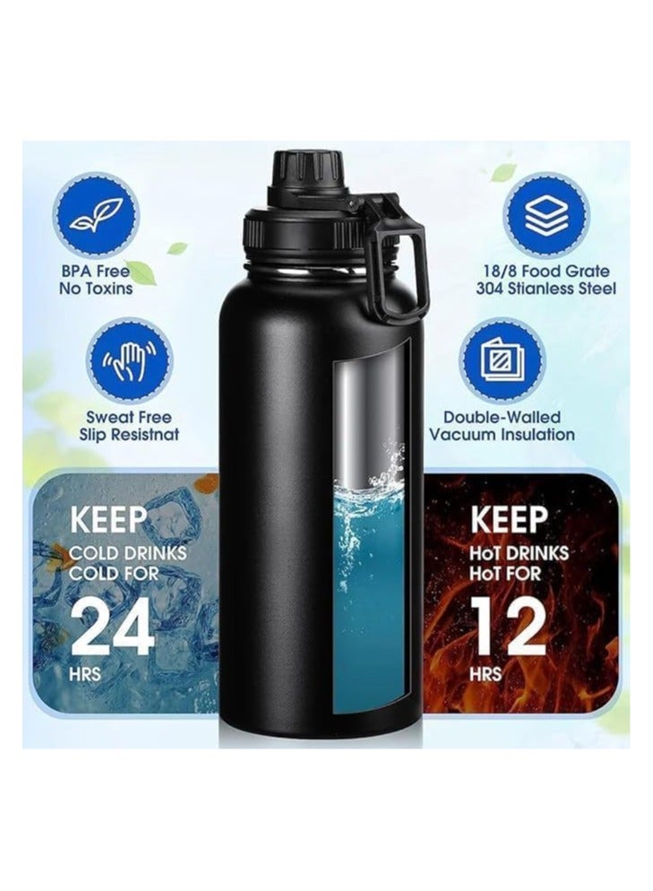 QSHOP QSHOP Thermal Bottle 600ml with Carabiner and Portability - Ideal for Office, Sports, Picnic Practical Thermal Bottle Combining Effective Insulation and Portability - Image 5