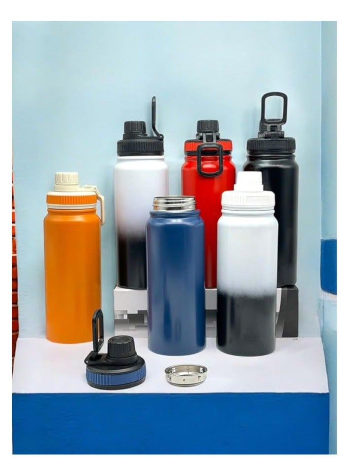QSHOP QSHOP Thermal Bottle 600ml with Carabiner and Portability - Ideal for Office, Sports, Picnic Practical Thermal Bottle Combining Effective Insulation and Portability - Image 2