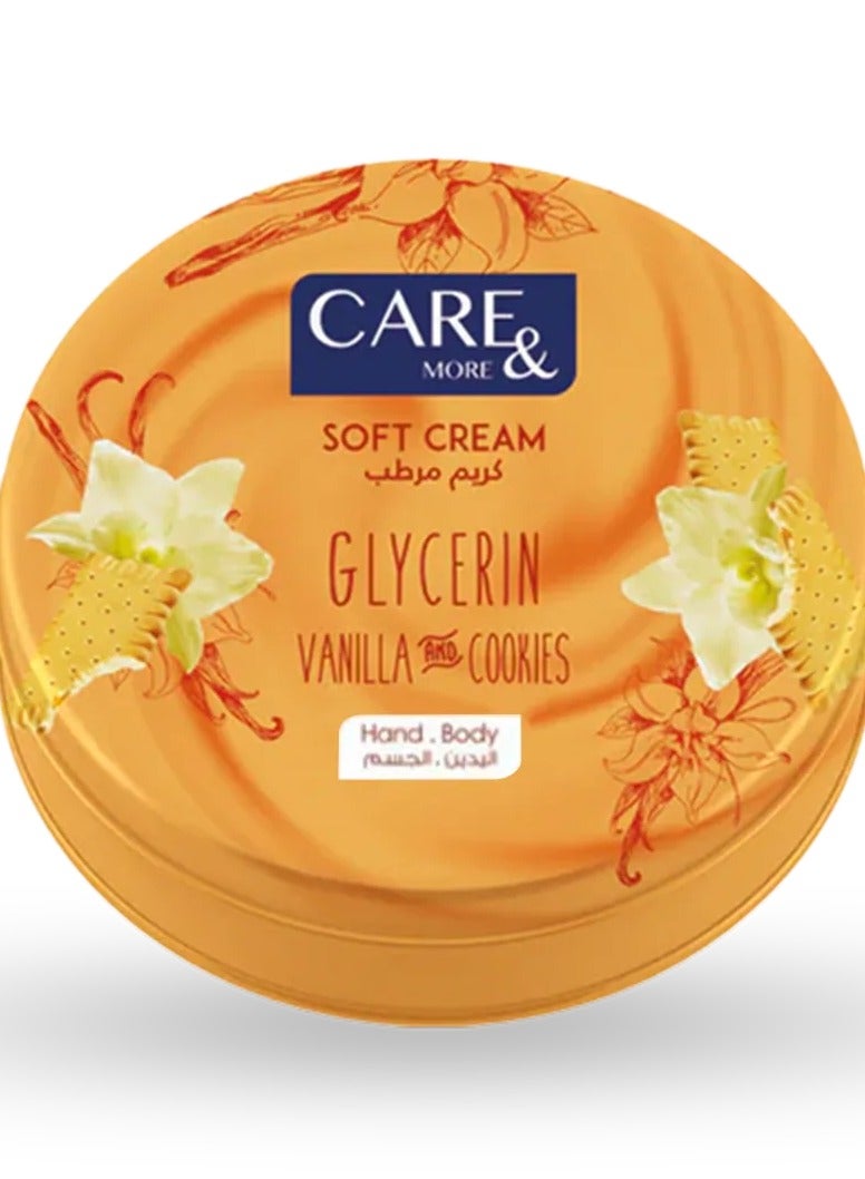 Care & More Care & More Soft Cream With Glycerin Vanilla & Cookies -75Ml