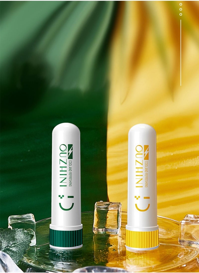 OUZHINI Lemon Fragrance Essential Oil Stick Cool Refreshing Natural Breathe Vapor Stick to Enhance Breathing Boost Focus and Provide Fresh Cooling Sensation for Driving Working Studying  - Image 5