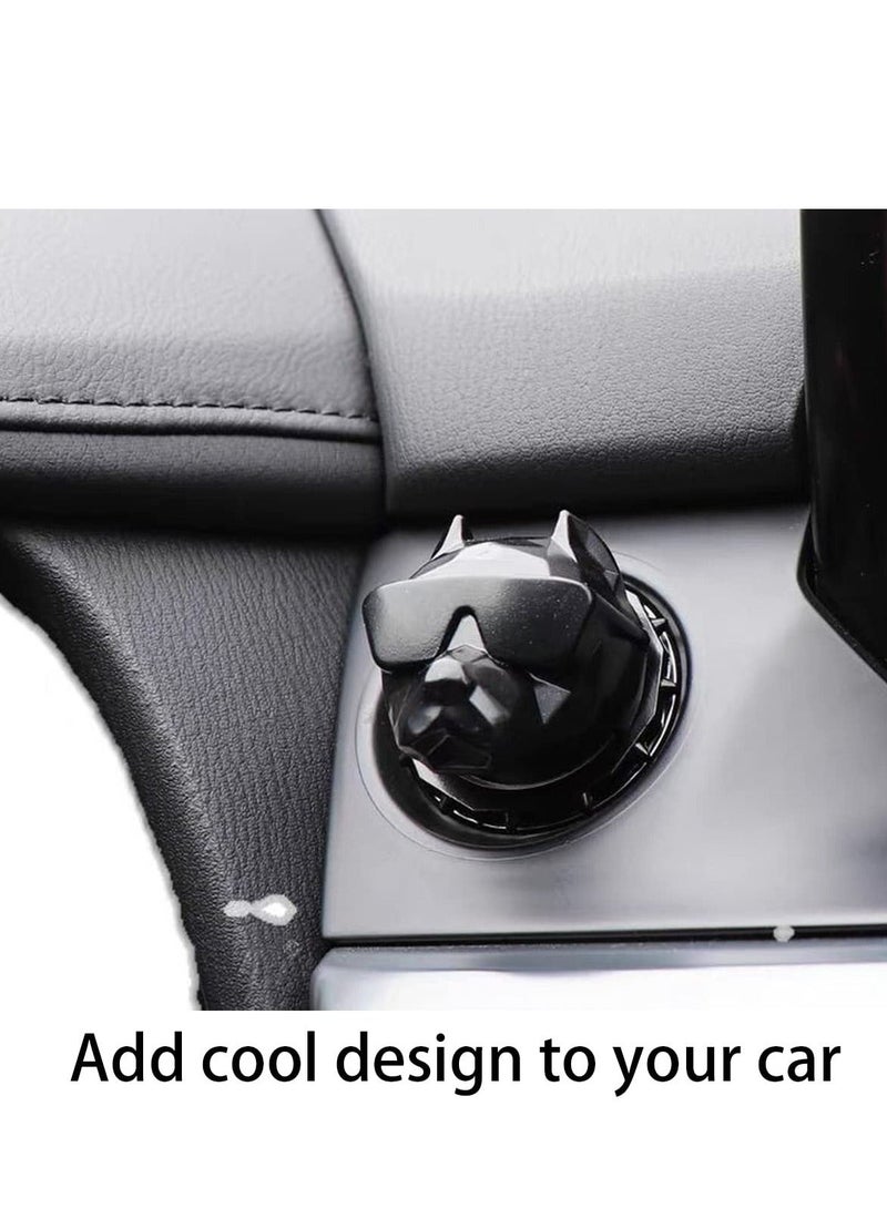 MUNTAQI Bully Dog Push Start on Cover for Cars Stylish Interior Accessory for SUV Truck Black - Image 5