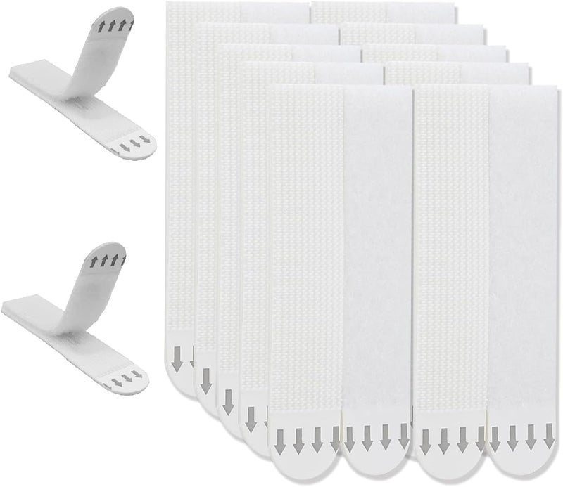 Lonimia Large Picture Hanging Strips Heavy Duty,24 Pairs(48 Strips)Removable Hook and Loop Tape Sticky Picture Hangers for Walls,Damage Free No Nails Refill Adhesive Poster Strips for Frame Mounting Strips - Image 1
