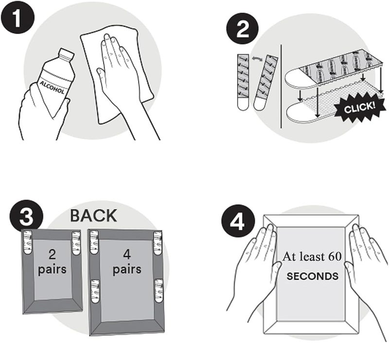 Lonimia Large Picture Hanging Strips Heavy Duty,24 Pairs(48 Strips)Removable Hook and Loop Tape Sticky Picture Hangers for Walls,Damage Free No Nails Refill Adhesive Poster Strips for Frame Mounting Strips - Image 3