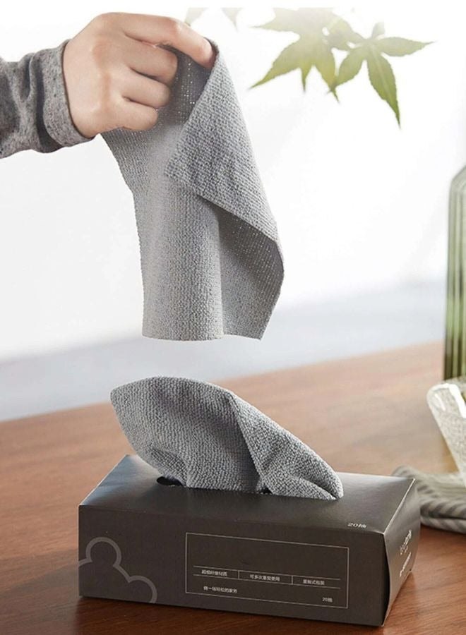 صندوق قماش التنظيف القابل للسحب للمطبخ المنزلي 20 قطعه - Image 3