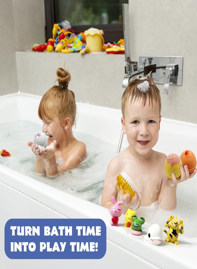 Relaxcation 12 قنابل استحمام للأطفال مع ألعاب مفاجئة داخلها - مصنوعة يدويًا في الولايات المتحدة من مكونات طبيعية آمنة للبشرة الحساسة - 12 رائحة مختلفة مع 12 لعبة داخلها - هدية للبنات والأولاد - Image 4