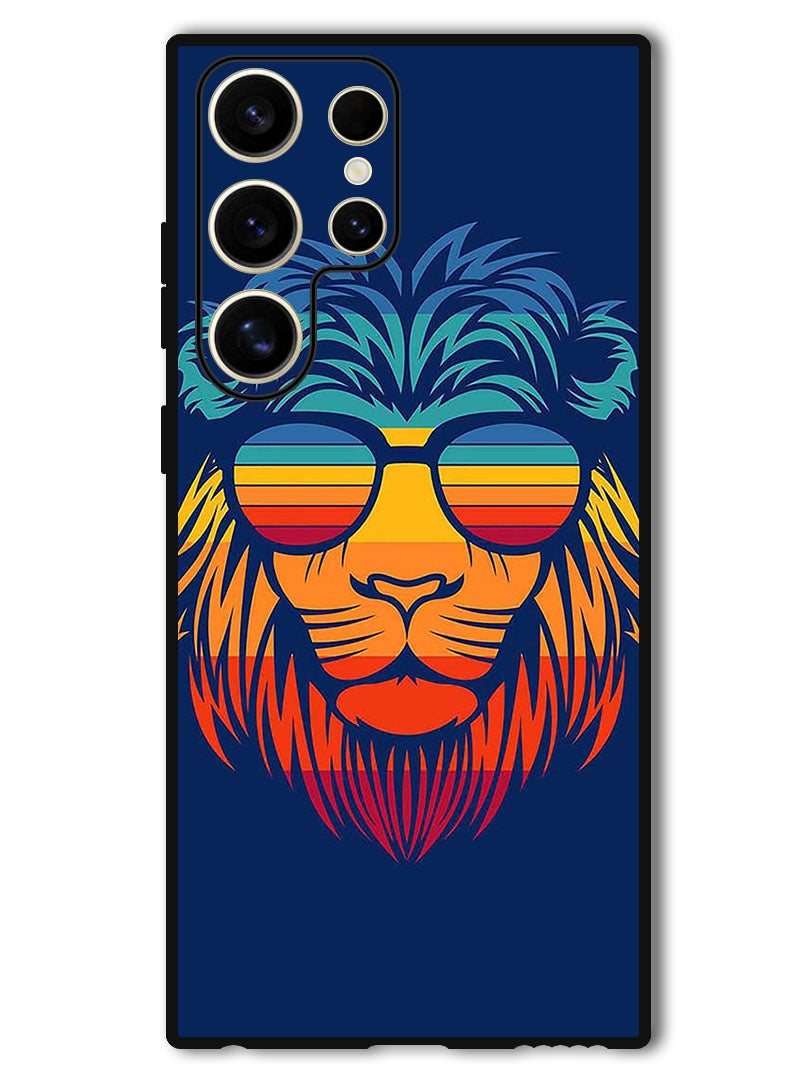 Theodor Protective Case Anti Scratch Shock Proof Bumper Cover For Samsung Galaxy S24 Ultra Lion - Image 1