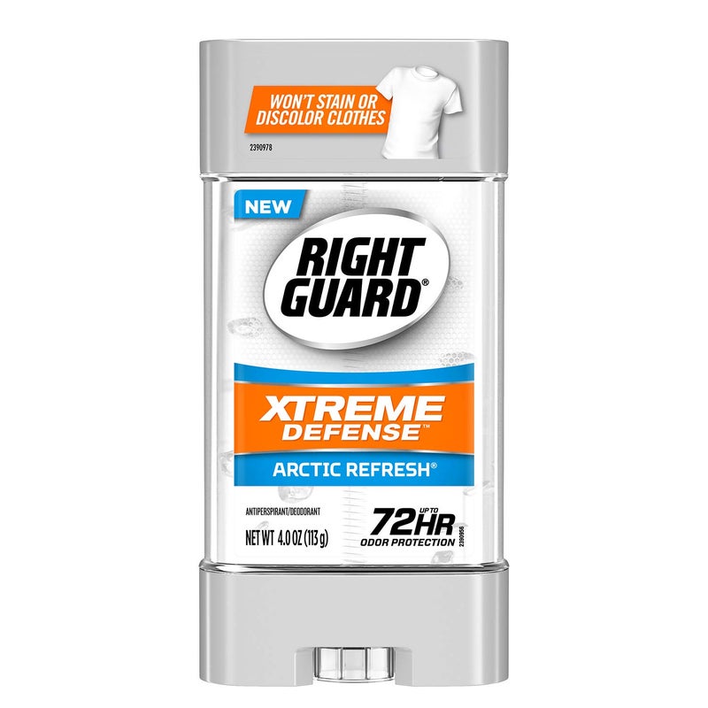 Right Guard Xtreme Defense Antiperspirant Deodorant Gel, Arctic Refresh, 4 Ounce (6 pack) - Image 2