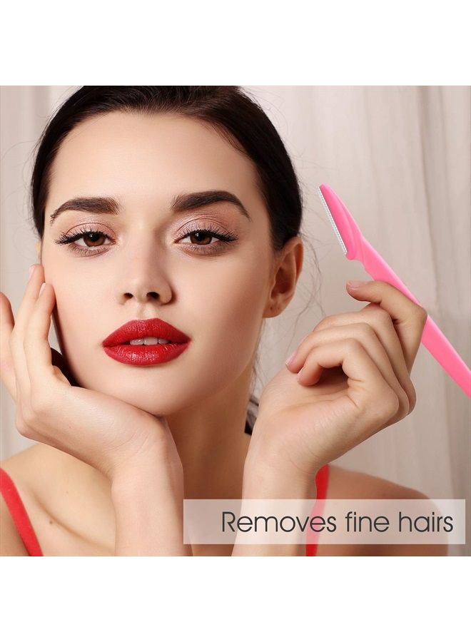 FEPITO 39 Pcs Eyebrow Razor Shaper Shavers Trimmers for Women and Men Face Hair Removers Multipurpose Exfoliating Face Razor - Image 4
