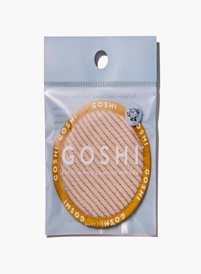 GOSHI Exfoliating Complexion Pads - Reusable, Rapid-Drying, Soft Exfoliating Face Scrubber for All Skin Types - Yellow - Made in Japan - Image 1