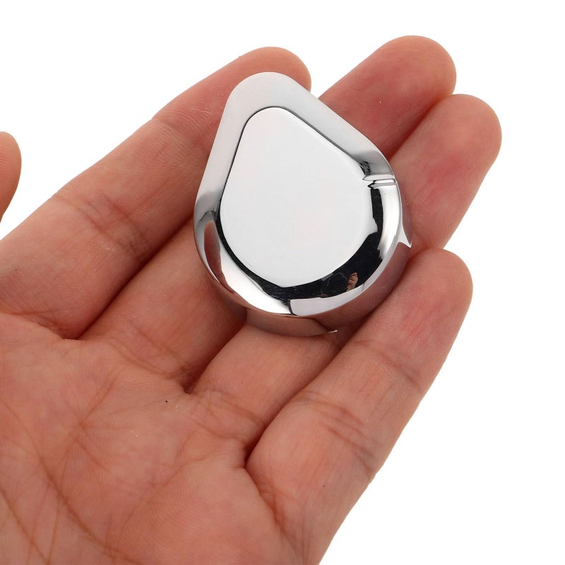 Chrome Plated Push Start Button Cover Set 2Pcs for Honda GL1800 Motorcycle Audio Control - Image 4