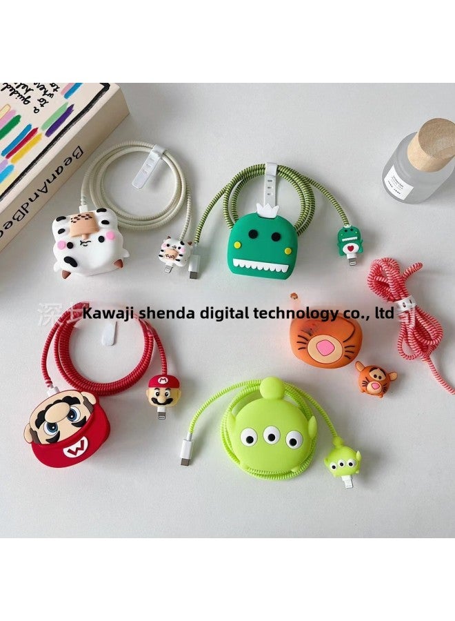 Suitable For Apple 18w Charger Protective Cover Barpene Charging Head Protective Cover 20W Protective Cover Data Line Protective Cover-Specifications:136.barbie FanCharger Protective Case-4 Piece Set  - Image 3