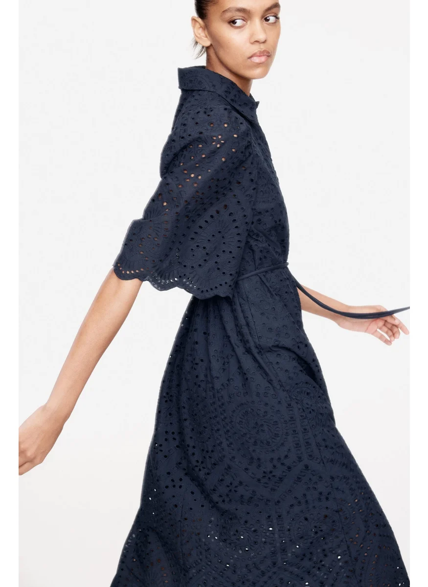 H&M Broderie Anglaise Shirt Dress