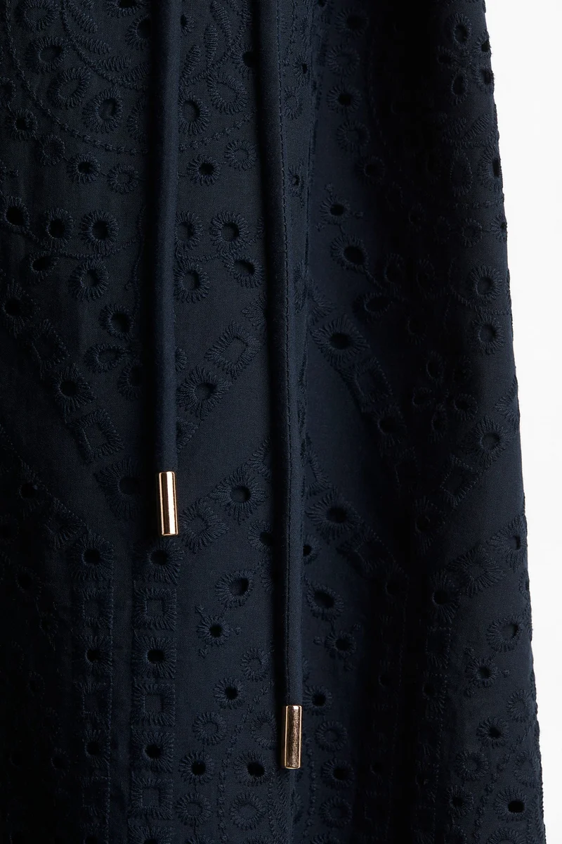 H&M Eyelet Midi Shirt Dress