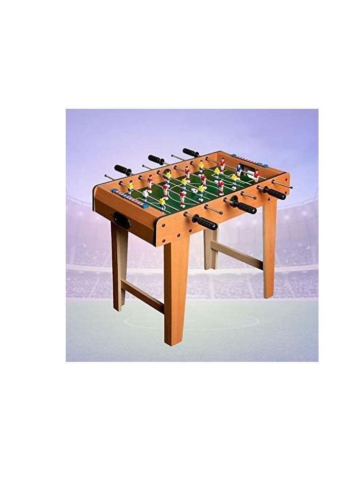 Soccer Supplement Football Soccer Table Board Game 6 Rods For Adults And Kids Wooden Foosball Board Game 69x37x65cm - Image 3