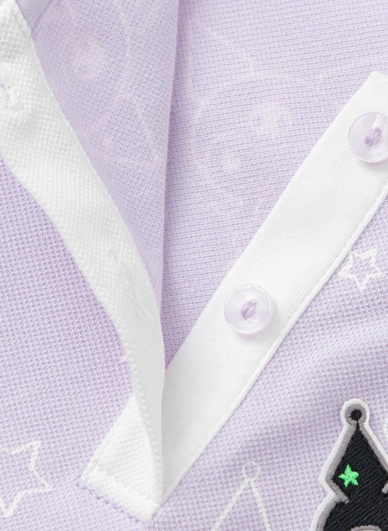 Balabala Purple Toddler Girls Round v-neck short-sleeved T-shirt for Women | Best Price UAE