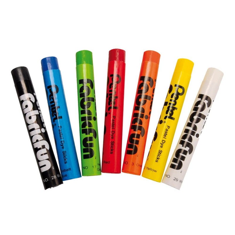 Pentel Arts Fabric Fun Pastel Dye Sticks Bright Vivid Colours AcidFree Pigment Dye Sticks for Use on Fabric Only Set of 15 Shades PTS15 - Image 3