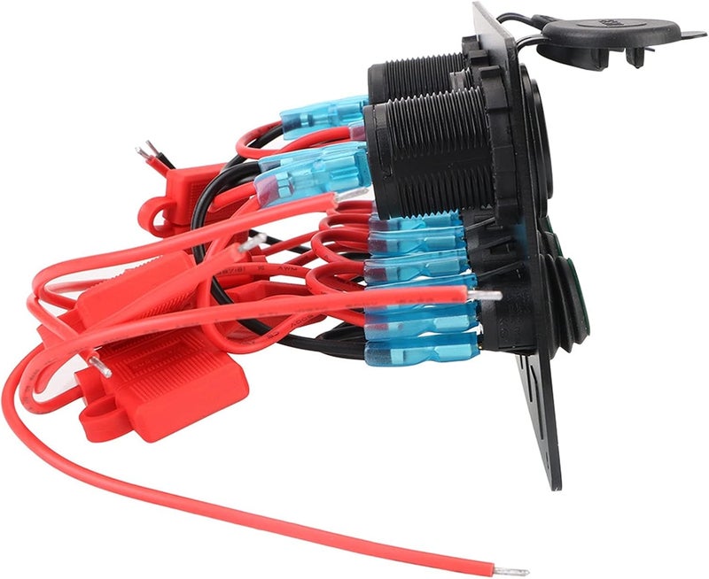 Wivplex Waterproof Car Switch Panel with Dual USB Ports - Image 2